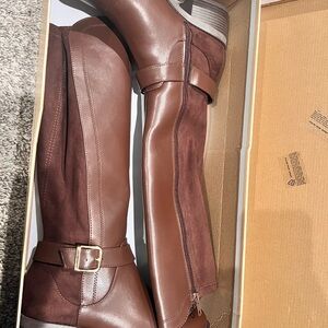 Soda Chocolate Over the Knee Boots